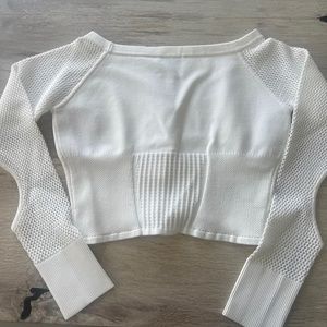 Herve Leger white crop top size small